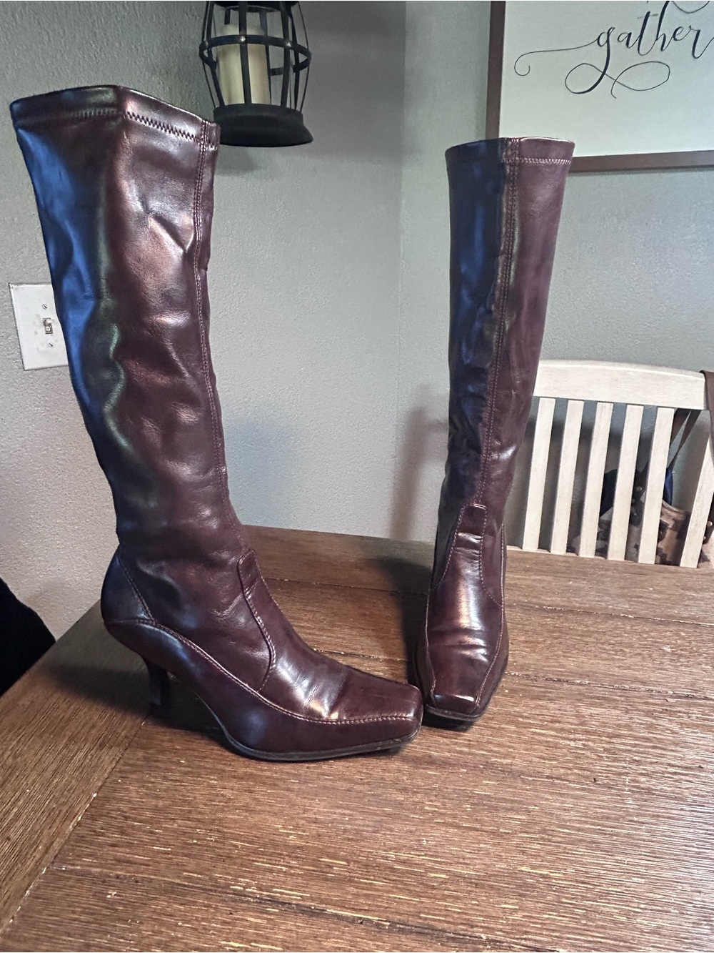 Franco Sarto brown knee boots size 6.5